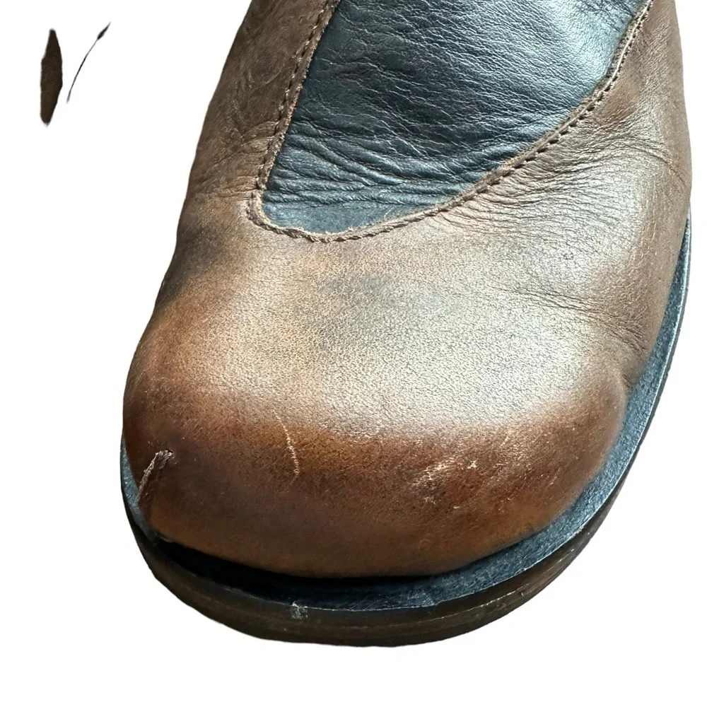 Cydwoq Two Tone Leather Era Ankle Boots 37 Handmade Artisan